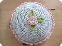  Pink Milk: How I Crocheted My Round Cushion 