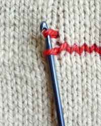  How To Crochet Vertical Stripes On Knitting - The Purl Bee 