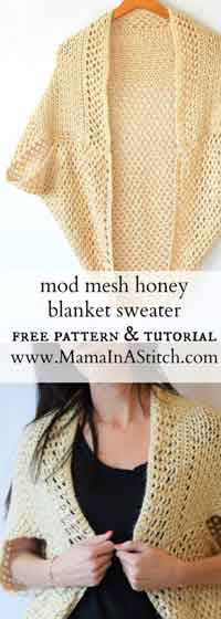 Mesh Blanket Sweater