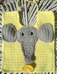 Elephant Pacifier Bib