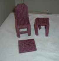 Fashion Doll Rug and Side Table
