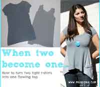 Refashioned Flowing Top Sewing Tutorial