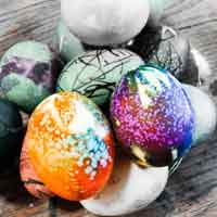 Tie-Dyed Easter Eggs