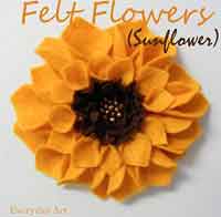 Felt Flowers (Sunflowers)