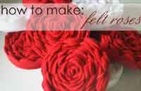 how to make :: felt roses