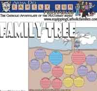 Free printable for Family Tree