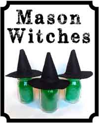 Easy Mason Jar Witches
