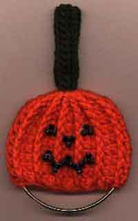 Crochet Pumpkin Towel Ring