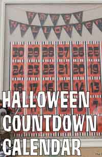 Paper and Glitter Halloween Countdown