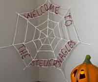 Personalized Halloween Spiderweb Decoration Tutorial