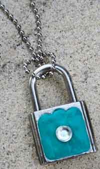 Tiffany Inspired Lock Necklace
