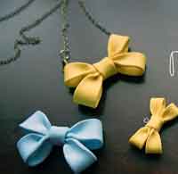 Double Bow Necklace Tutorial