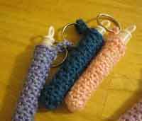 Crochet Bubble Wand Holder and Key Chain