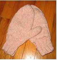 baby mittens knitting pattern 2 needles