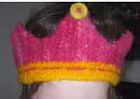 Little Princess Felted Crown Knitting Pattern
