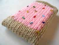 Knitted Pop-Tart Cell Phone Cozy Pattern
