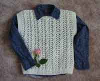 Lace Cable pullover, or cardigan