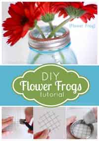 DIY Mason Jar Flower Lids