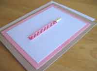 Stitched Birthday Candle Card