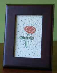 Thank You Flower Embroidery Pattern