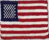 Knitted American Flag