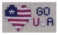 Patriotic Stars and Stripes GO USA