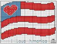 I Love America Flag 