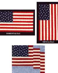 Paper Pieced American Flag Blocks