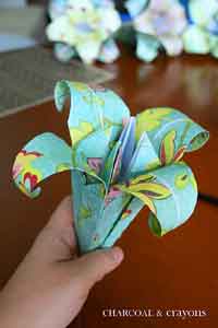 Folding a Paper Lily