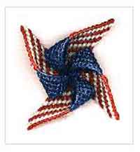 Patriotic Pinwheel Napkin Ring