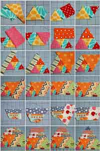  60 degree triangle scrappy quilt tutorial 