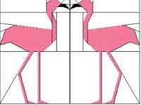 Flamingo Paper Pieced