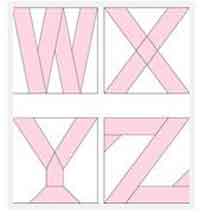 Pieced Alphabet Quilt Patterns