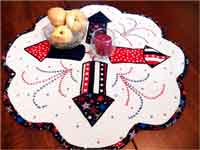 Quilted Fourth of July Table Mat