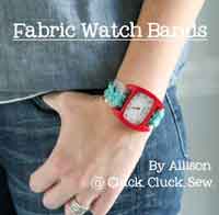 Fabric Watch Bands Sewing Tutorial