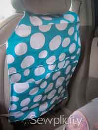 Seat Back Protector Organizer Sewing Tutorial