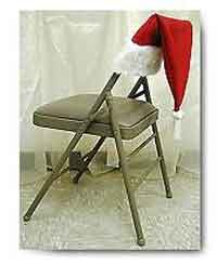 Santa Hat Chair Back