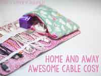 Charging Cable Organizer Sewing Tutorial