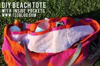 X-Large Towel Beach Bag with Pockets Tutorial