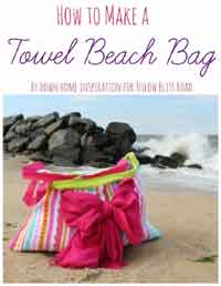 How to Make a Towel Beach Bag