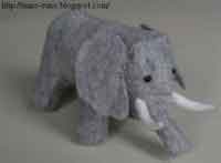 Free Felt Elephant Stuffed Animal Pattern