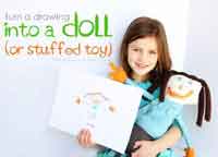 Turn Child’s Drawing into Stuffed Toy/Doll