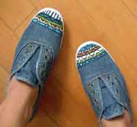 DIY aztec inspired shoes