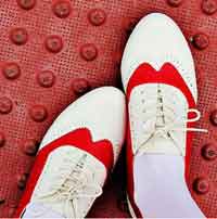 Make Your Own Red Saddle Shoes