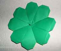 Lucky Four Leaf Clover Origami