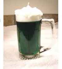St. Patricks Day Green Beer Candle