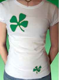St. Patricks Day T-Shirt Shamrock Pattern