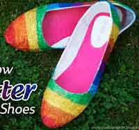 Rainbow Glitter Shoes