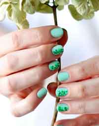 Speckled St. Pats Manicure