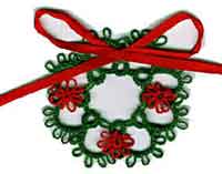Christmas Wreath lapel pin